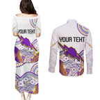 personalised-melbourne-storm-2023-couples-matching-puletasi-dress-and-long-sleeve-button-shirts-special-nrl-rugby-indeginous-aboriginal