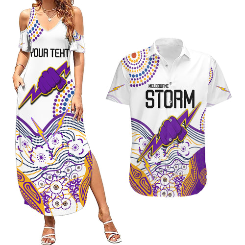 personalised-melbourne-storm-2023-couples-matching-summer-maxi-dress-and-hawaiian-shirt-special-nrl-rugby-indeginous-aboriginal