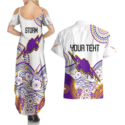 personalised-melbourne-storm-2023-couples-matching-summer-maxi-dress-and-hawaiian-shirt-special-nrl-rugby-indeginous-aboriginal