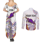 personalised-melbourne-storm-2023-couples-matching-summer-maxi-dress-and-long-sleeve-button-shirts-special-nrl-rugby-indeginous-aboriginal