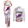 personalised-melbourne-storm-2023-couples-matching-tank-maxi-dress-and-long-sleeve-button-shirts-special-nrl-rugby-indeginous-aboriginal
