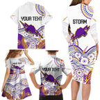 personalised-melbourne-storm-2023-family-matching-long-sleeve-bodycon-dress-and-hawaiian-shirt-special-nrl-rugby-indeginous-aboriginal