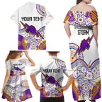 personalised-melbourne-storm-2023-family-matching-off-shoulder-maxi-dress-and-hawaiian-shirt-special-nrl-rugby-indeginous-aboriginal