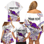 personalised-melbourne-storm-2023-family-matching-off-shoulder-short-dress-and-hawaiian-shirt-special-nrl-rugby-indeginous-aboriginal