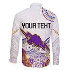personalised-melbourne-storm-2023-family-matching-short-sleeve-bodycon-dress-and-hawaiian-shirt-special-nrl-rugby-indeginous-aboriginal