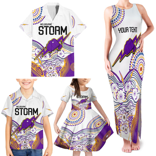 personalised-melbourne-storm-2023-family-matching-tank-maxi-dress-and-hawaiian-shirt-special-nrl-rugby-indeginous-aboriginal