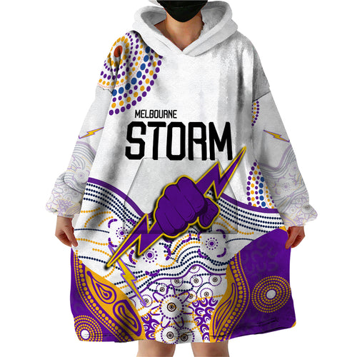 personalised-melbourne-storm-2023-wearable-blanket-hoodie-special-nrl-rugby-indeginous-aboriginal