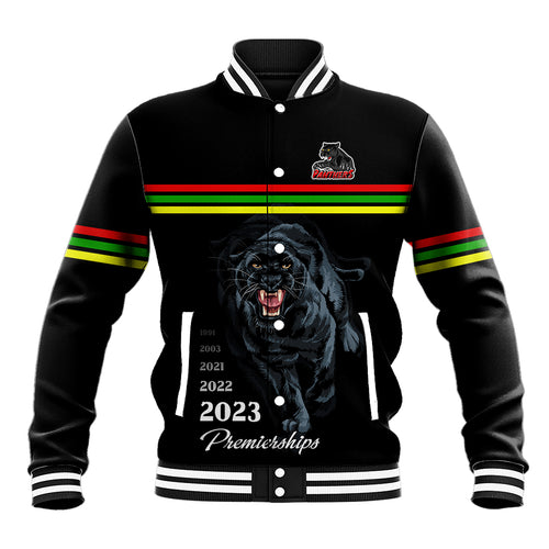 panther-premierships-baseball-jacket-go-champions-2023-black-simple-style