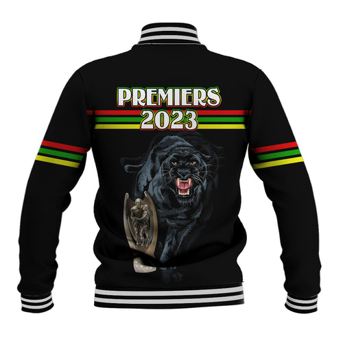 panther-premierships-baseball-jacket-go-champions-2023-black-simple-style