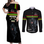 panther-premierships-couples-matching-off-shoulder-maxi-dress-and-long-sleeve-button-shirts-go-champions-2023-black-simple-style