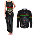 panther-premierships-couples-matching-tank-maxi-dress-and-long-sleeve-button-shirts-go-champions-2023-black-simple-style
