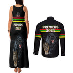 panther-premierships-couples-matching-tank-maxi-dress-and-long-sleeve-button-shirts-go-champions-2023-black-simple-style