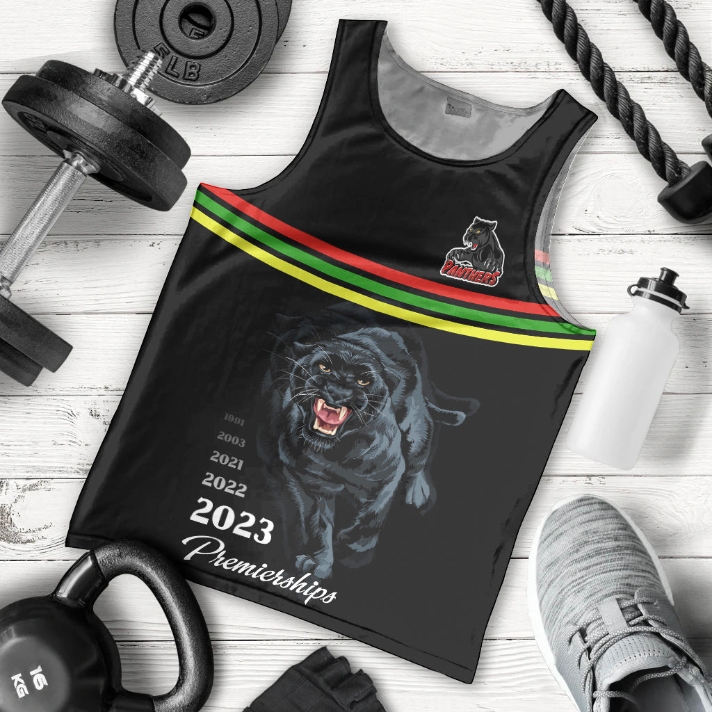 panther-premierships-men-tank-top-go-champions-2023-black-simple-style