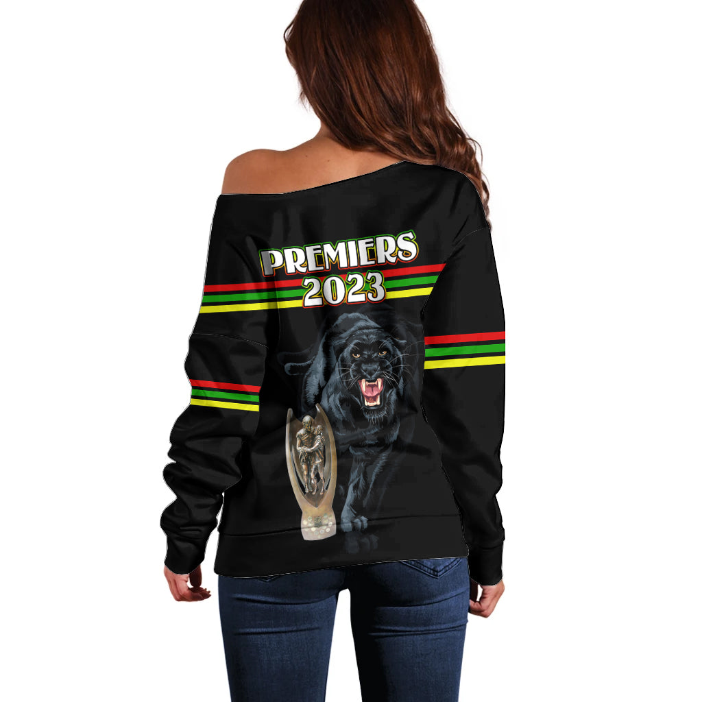 panther-premierships-off-shoulder-sweater-go-champions-2023-black-simple-style