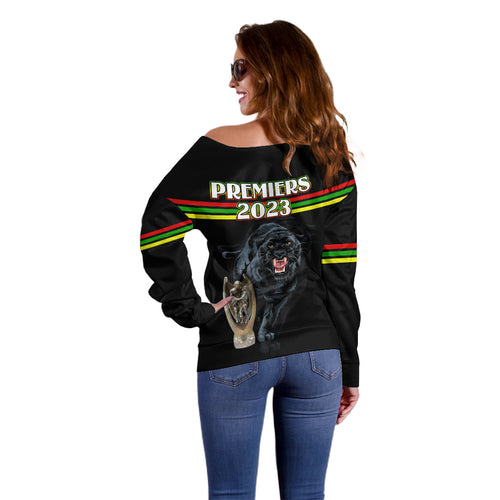 panther-premierships-off-shoulder-sweater-go-champions-2023-black-simple-style