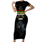 panther-premierships-short-sleeve-bodycon-dress-go-champions-2023-black-simple-style