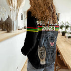 panther-premierships-women-casual-shirt-go-champions-2023-black-simple-style