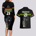 custom-panther-premierships-couples-matching-long-sleeve-bodycon-dress-and-hawaiian-shirt-go-champions-2023-black-simple-style
