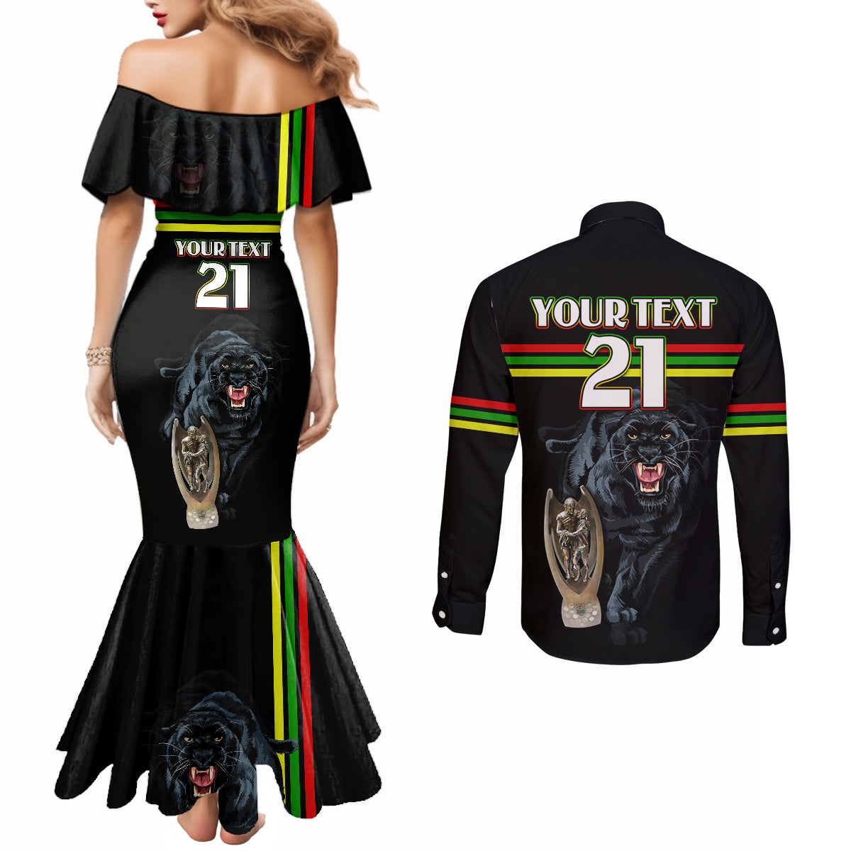 custom-panther-premierships-couples-matching-mermaid-dress-and-long-sleeve-button-shirts-go-champions-2023-black-simple-style