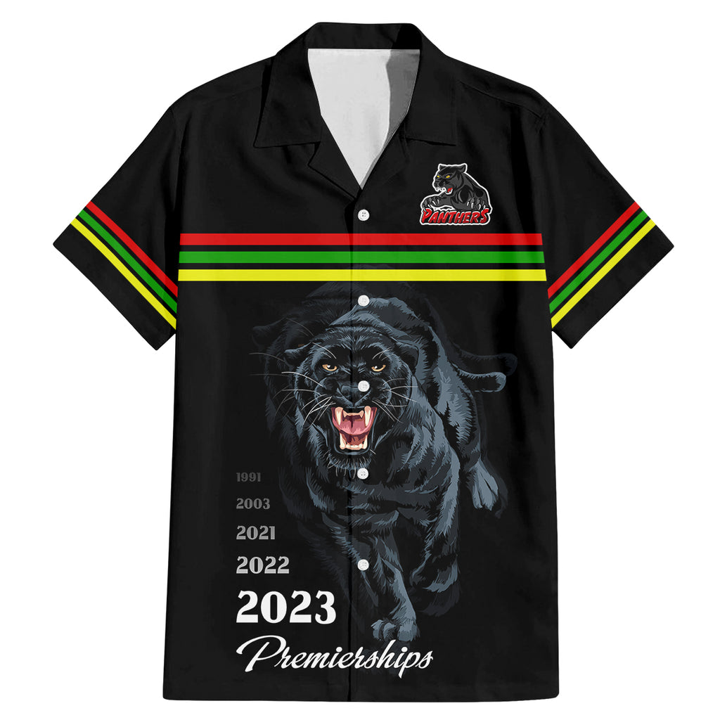 custom-panther-premierships-family-matching-mermaid-dress-and-hawaiian-shirt-go-champions-2023-black-simple-style