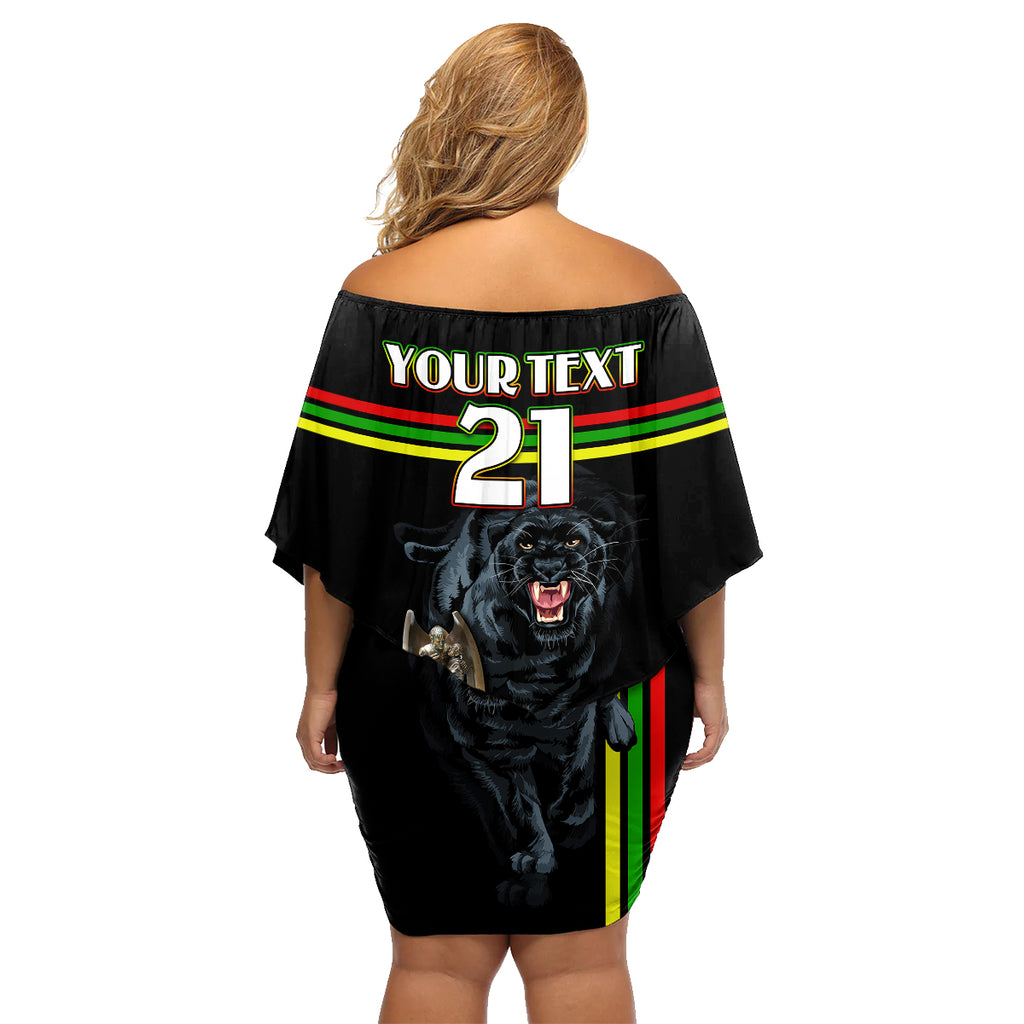 custom-panther-premierships-family-matching-off-shoulder-short-dress-and-hawaiian-shirt-go-champions-2023-black-simple-style
