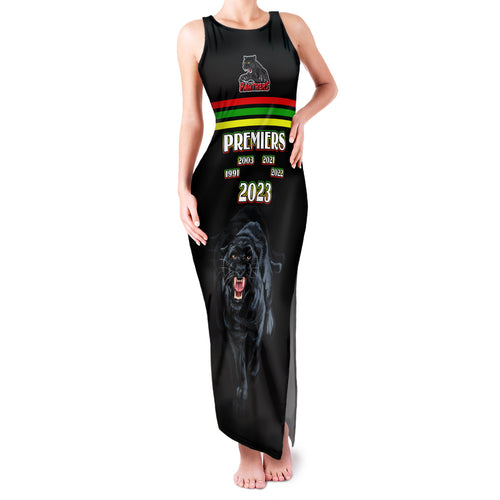 custom-panther-premierships-family-matching-tank-maxi-dress-and-hawaiian-shirt-go-champions-2023-black-simple-style