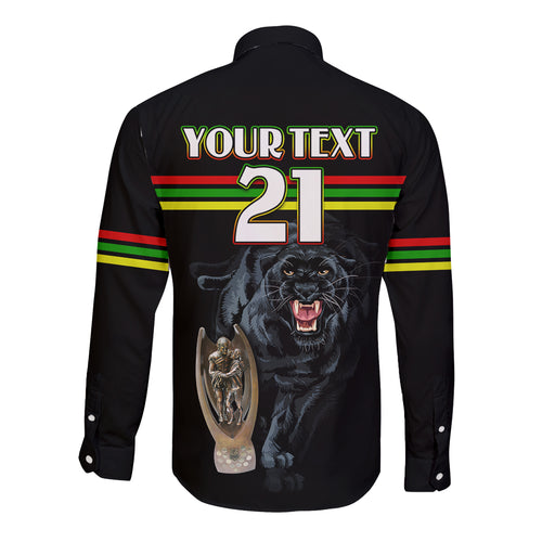 custom-panther-premierships-long-sleeve-button-shirt-go-champions-2023-black-simple-style