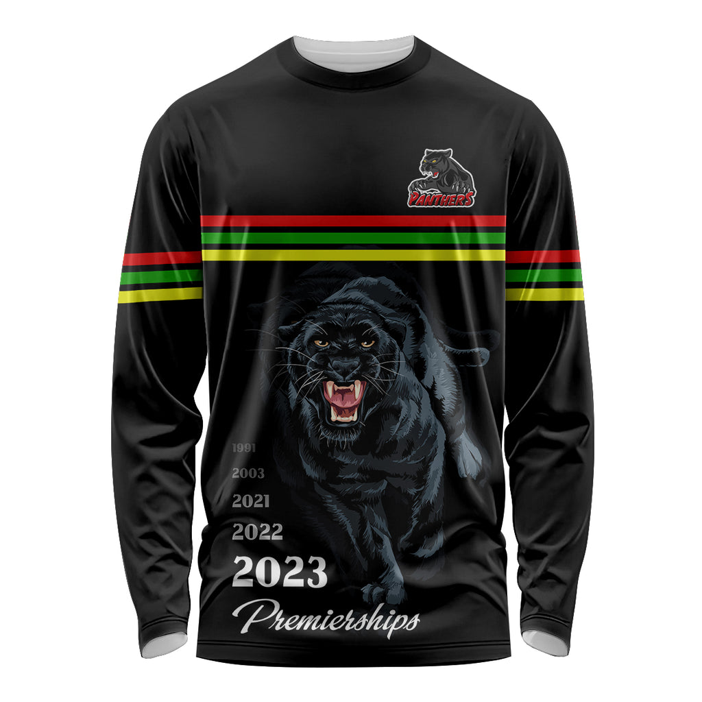 custom-panther-premierships-long-sleeve-shirt-go-champions-2023-black-simple-style