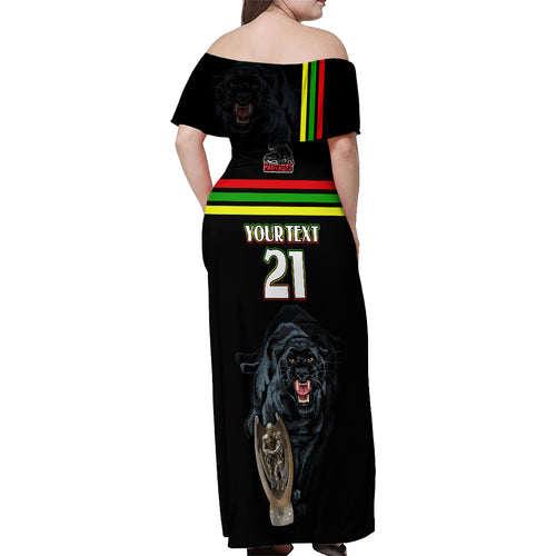 custom-panther-premierships-off-shoulder-maxi-dress-go-champions-2023-black-simple-style