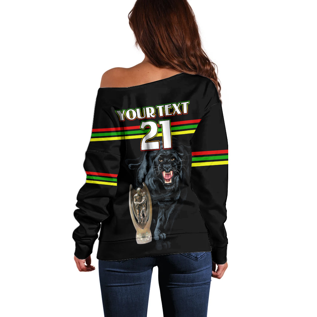 custom-panther-premierships-off-shoulder-sweater-go-champions-2023-black-simple-style