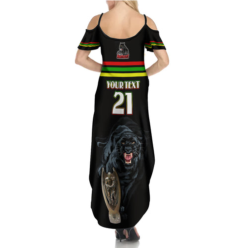 custom-panther-premierships-summer-maxi-dress-go-champions-2023-black-simple-style