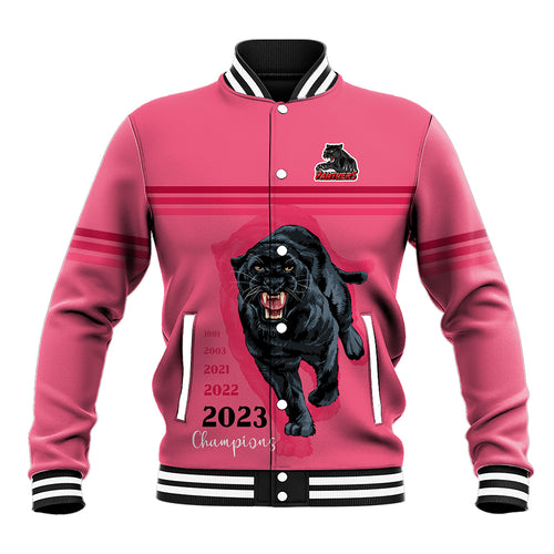 panther-premierships-baseball-jacket-go-champions-2023-pink-simple-style