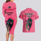 panther-premierships-couples-matching-long-sleeve-bodycon-dress-and-hawaiian-shirt-go-champions-2023-pink-simple-style