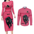 panther-premierships-couples-matching-long-sleeve-bodycon-dress-and-long-sleeve-button-shirts-go-champions-2023-pink-simple-style
