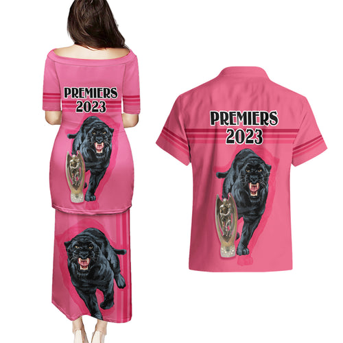 panther-premierships-couples-matching-puletasi-dress-and-hawaiian-shirt-go-champions-2023-pink-simple-style
