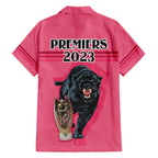 panther-premierships-family-matching-long-sleeve-bodycon-dress-and-hawaiian-shirt-go-champions-2023-pink-simple-style