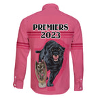 panther-premierships-family-matching-long-sleeve-bodycon-dress-and-hawaiian-shirt-go-champions-2023-pink-simple-style