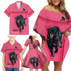 panther-premierships-family-matching-off-shoulder-short-dress-and-hawaiian-shirt-go-champions-2023-pink-simple-style