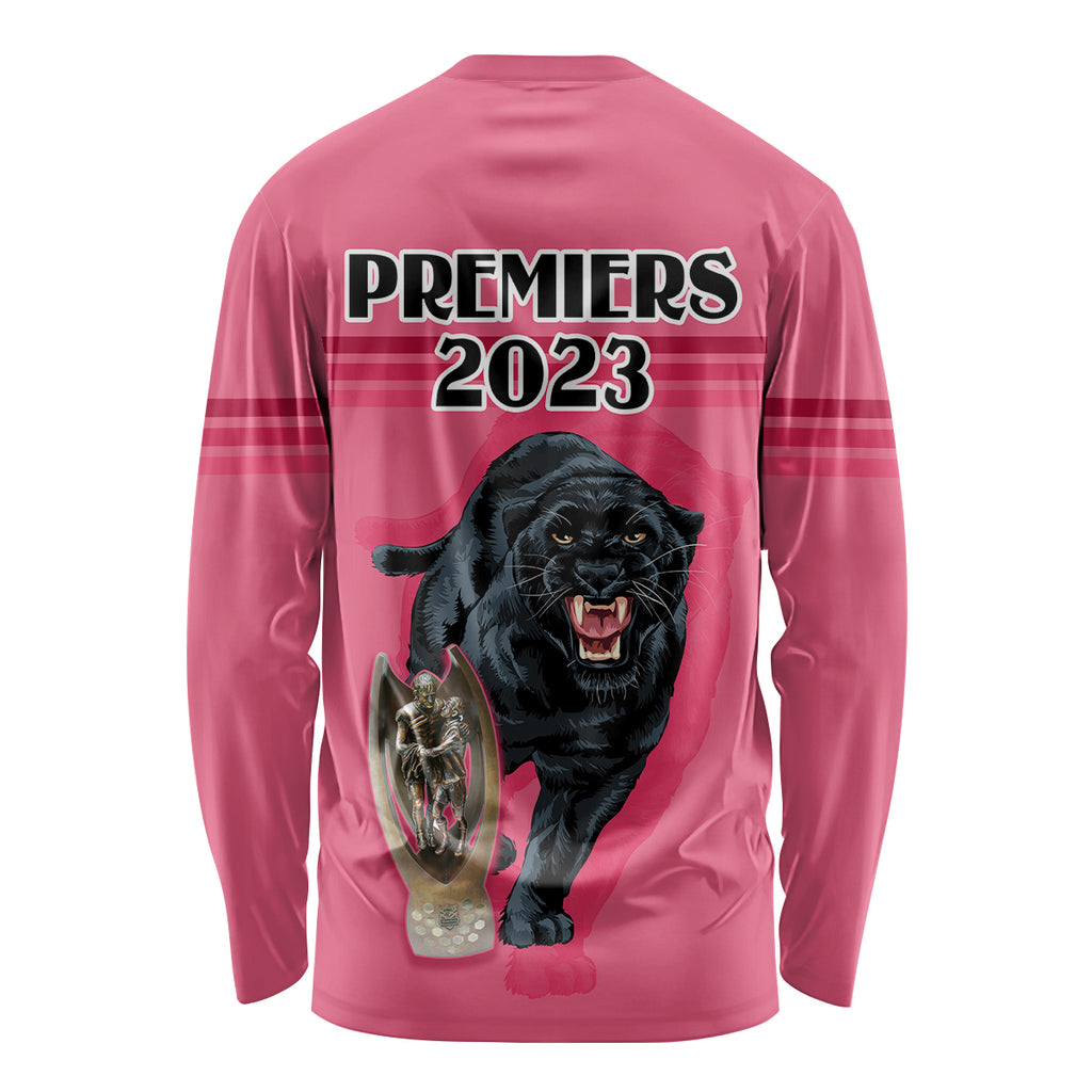 panther-premierships-long-sleeve-shirt-go-champions-2023-pink-simple-style