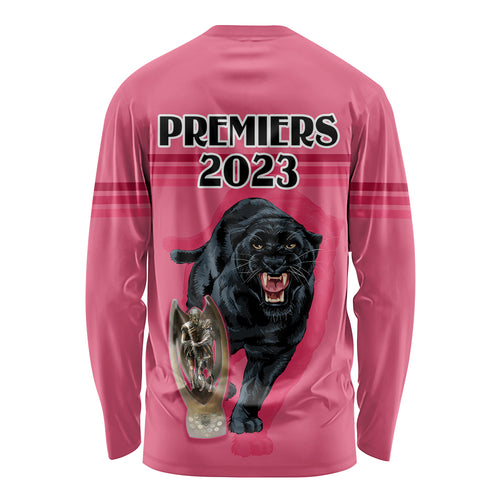 panther-premierships-long-sleeve-shirt-go-champions-2023-pink-simple-style
