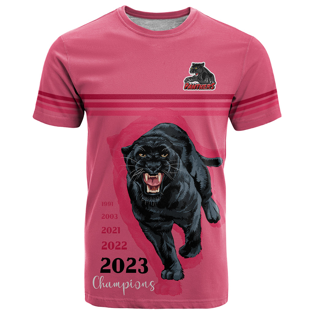 panther-premierships-t-shirt-go-champions-2023-pink-simple-style