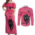 custom-panther-premierships-couples-matching-off-shoulder-maxi-dress-and-long-sleeve-button-shirts-go-champions-2023-pink-simple-style
