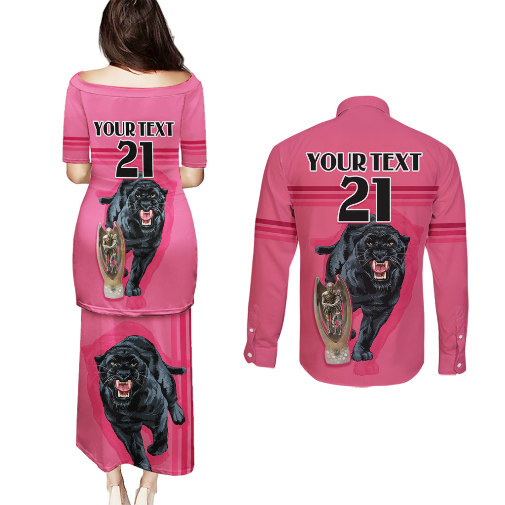 custom-panther-premierships-couples-matching-puletasi-dress-and-long-sleeve-button-shirts-go-champions-2023-pink-simple-style