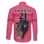 custom-panther-premierships-family-matching-short-sleeve-bodycon-dress-and-hawaiian-shirt-go-champions-2023-pink-simple-style