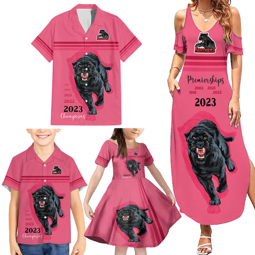 custom-panther-premierships-family-matching-summer-maxi-dress-and-hawaiian-shirt-go-champions-2023-pink-simple-style