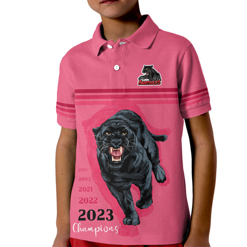 custom-panther-premierships-kid-polo-shirt-go-champions-2023-pink-simple-style