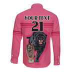 custom-panther-premierships-long-sleeve-button-shirt-go-champions-2023-pink-simple-style