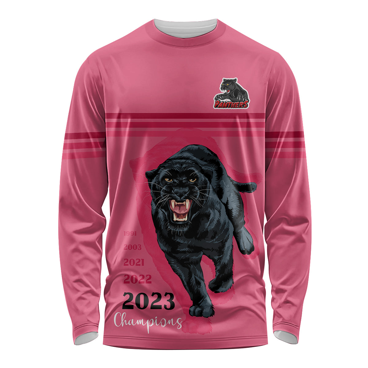 custom-panther-premierships-long-sleeve-shirt-go-champions-2023-pink-simple-style