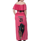 custom-panther-premierships-off-shoulder-maxi-dress-go-champions-2023-pink-simple-style