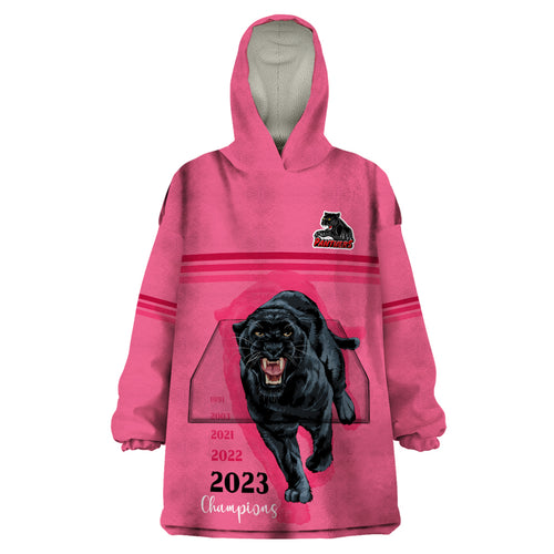 custom-panther-premierships-wearable-blanket-hoodie-go-champions-2023-pink-simple-style